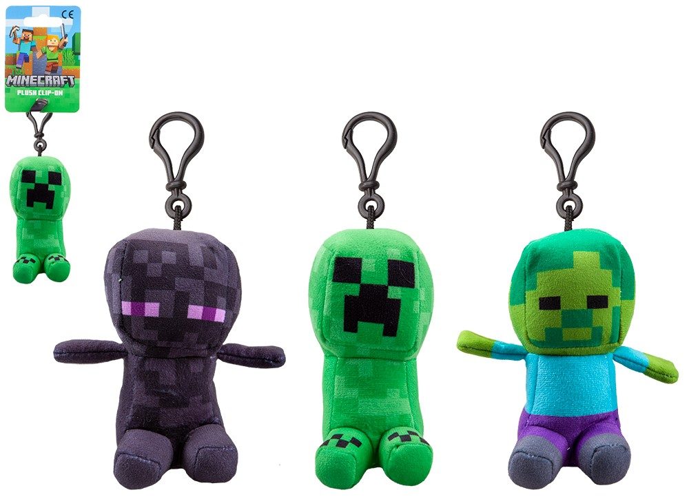 Levně Minecraft plyš postavička s klipem 13 cm, Wiky, W060615