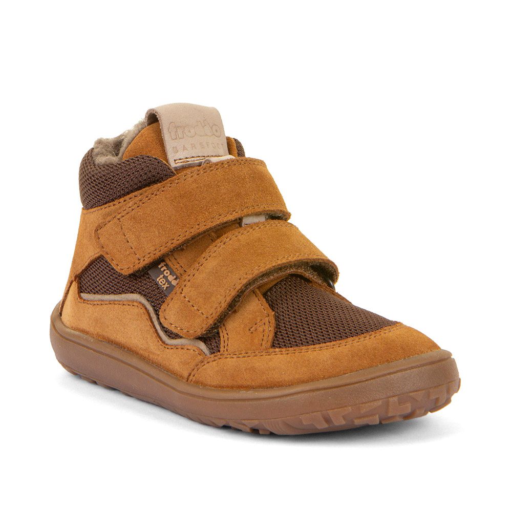 Detské zimné barefoot topánky TEX WOOL Cognac Froddo G3110266-4W - 27
