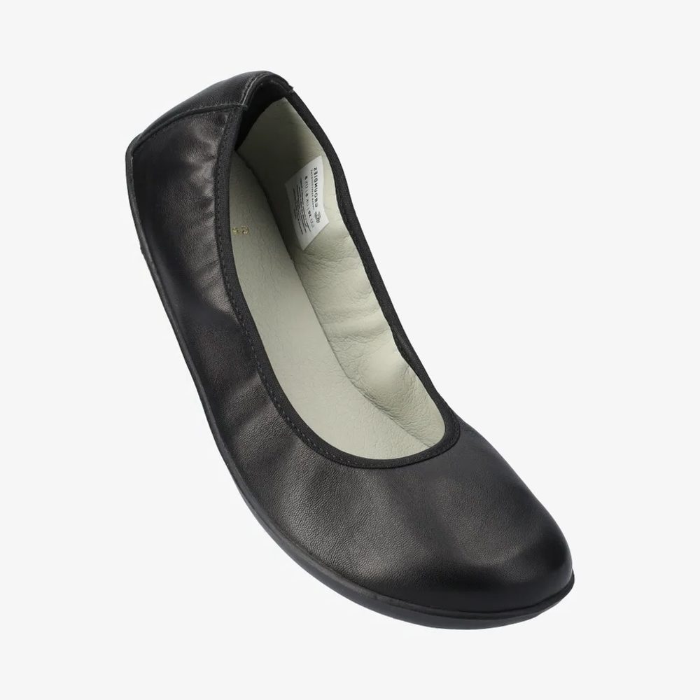 Dámské Barefoot baleríny GROUNDIES LILY 2.0 BLACK, černá - 37