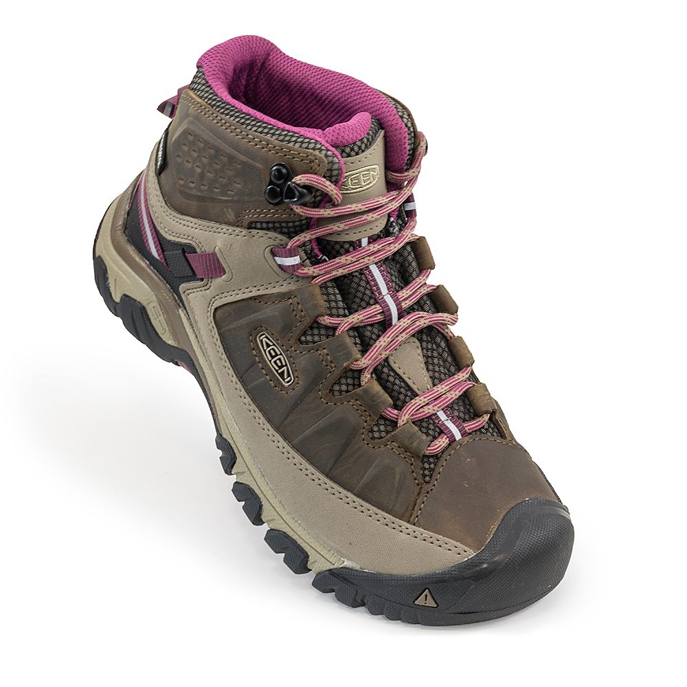 Levně Dámská kotníkové boty Targhee III MID WP W, Weiss/ boysenberry, Keen, 1018178, hnědá - 41 | US 10.5