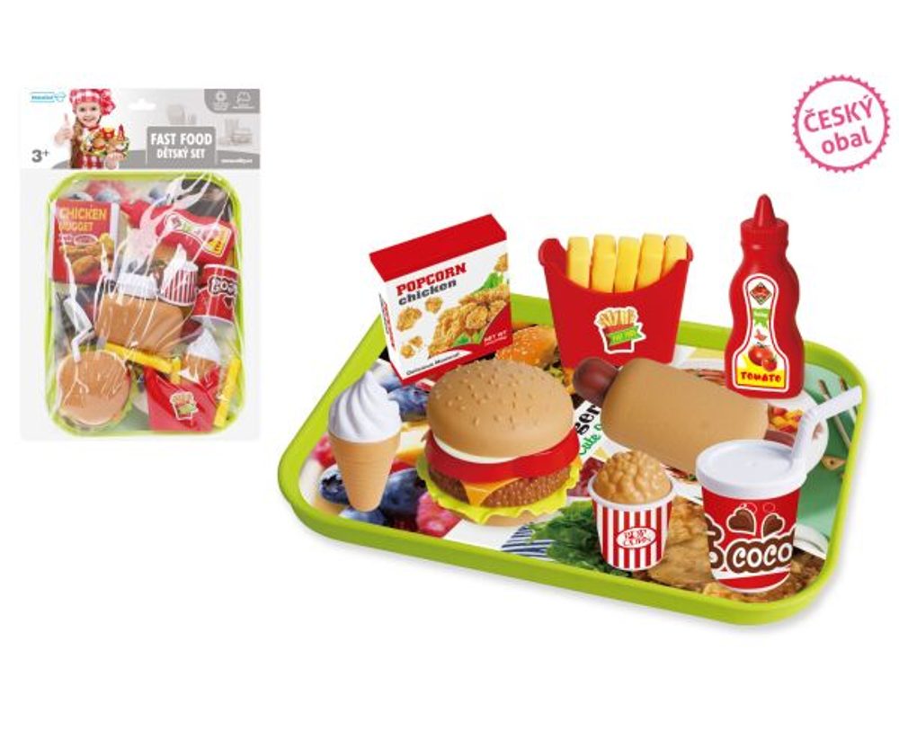 Fast Food snackek tálcával - cseh csomagolás, Wiky, W021466