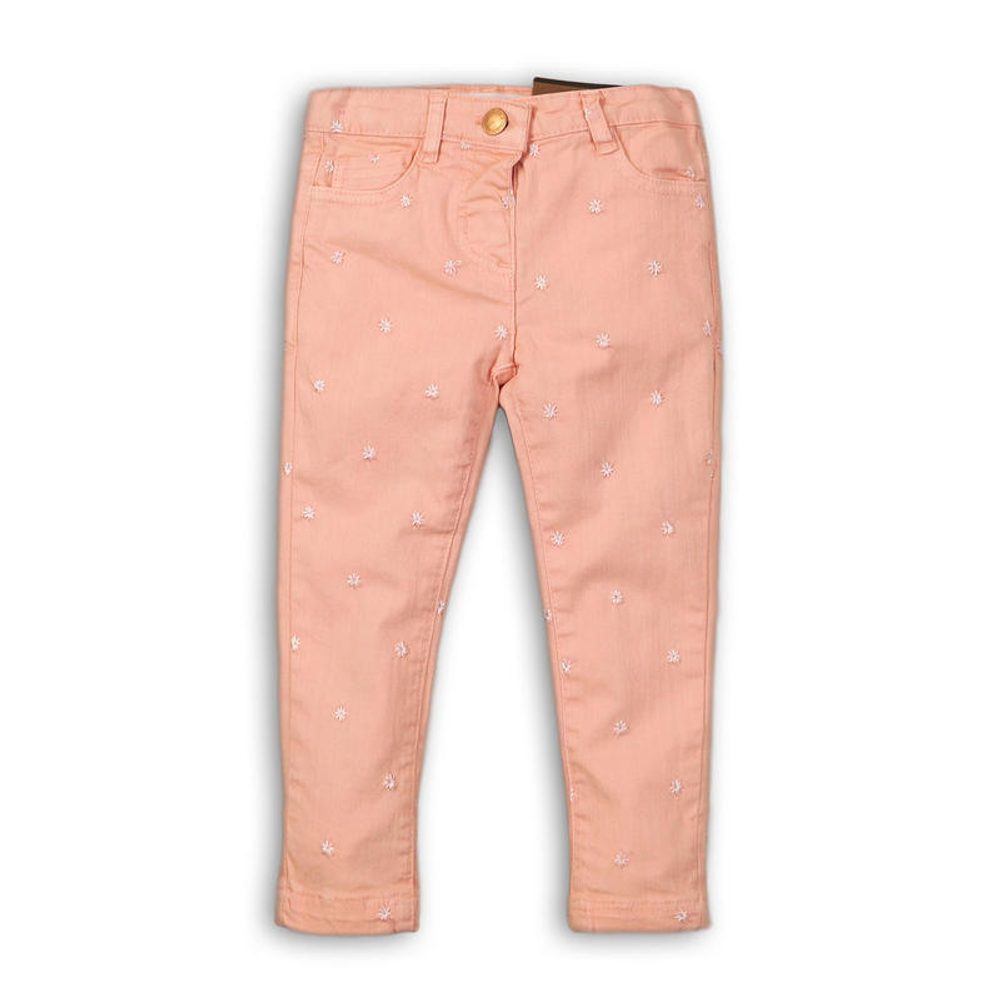 Kalhoty dívčí s elastenem, Minoti, Secret 11, růžová - 86/92 | 18-24m