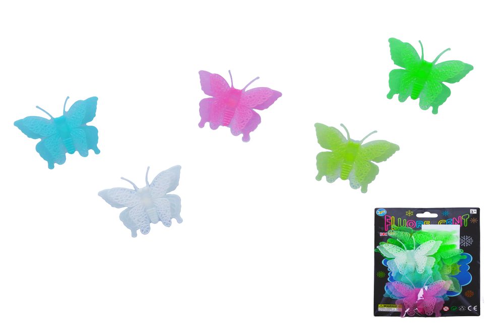 E-shop Motýl svítící ve tmě 6ks, W010902