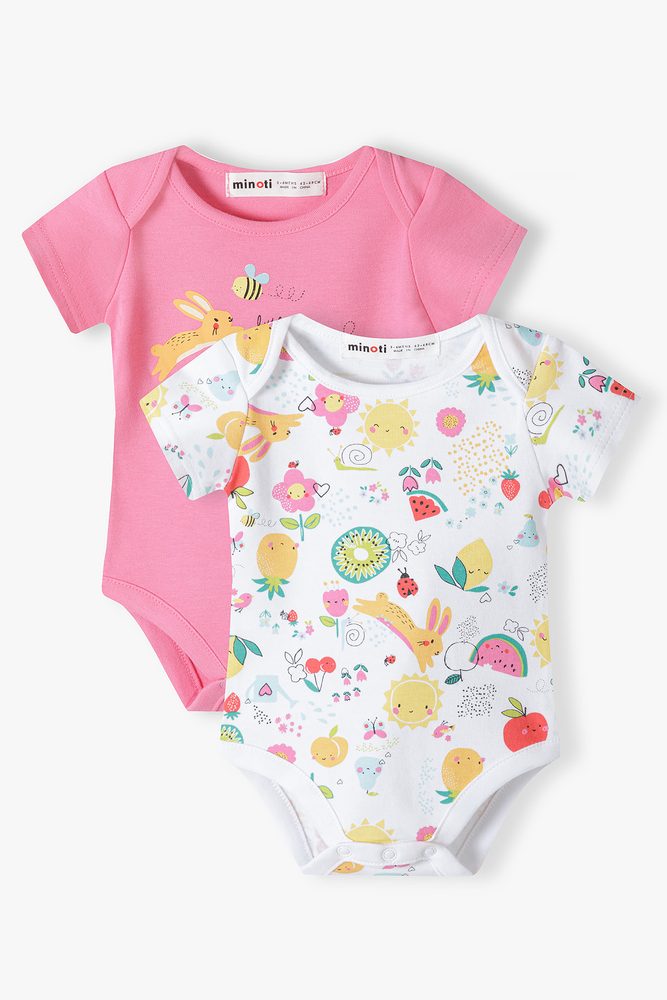 Baby body 2pack, Minoti, tulip 7, lányok - 56/62 | 0-3m