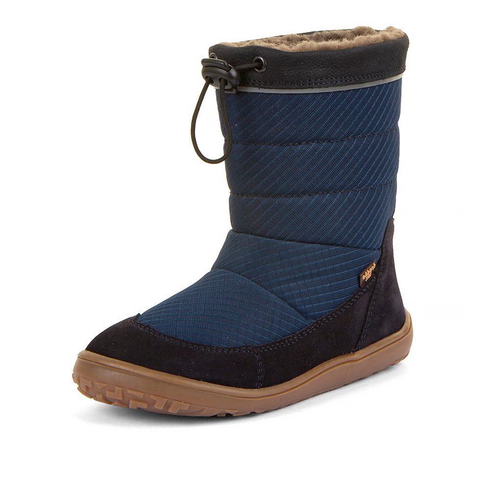 Detské zimné barefoot snehule UP TEX SNOW WOOL Dark Blue G3160249-1 - 31