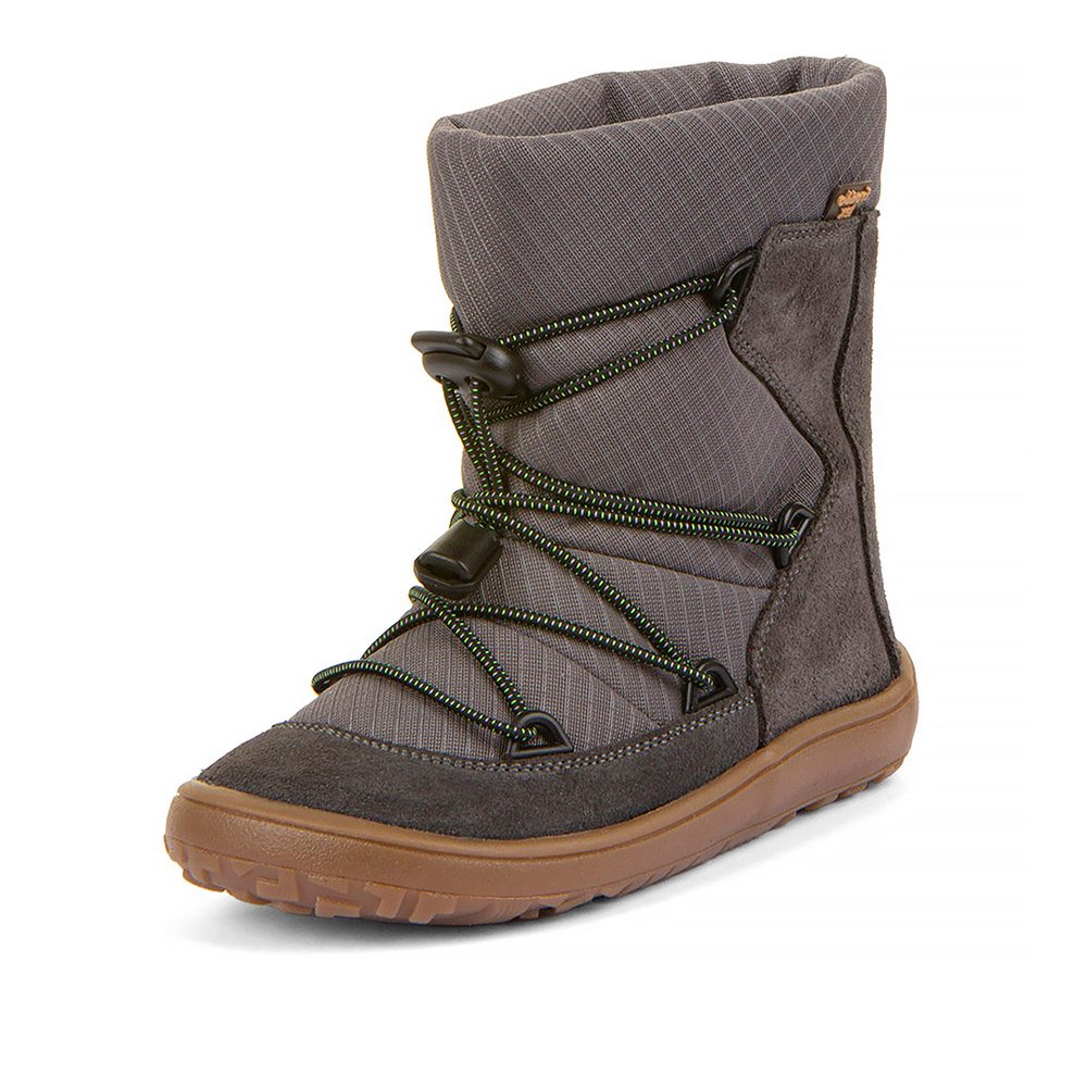 Chlapecké zimní barefoot boty TEX TRACK WOOL Gray G3160251-1 - 33