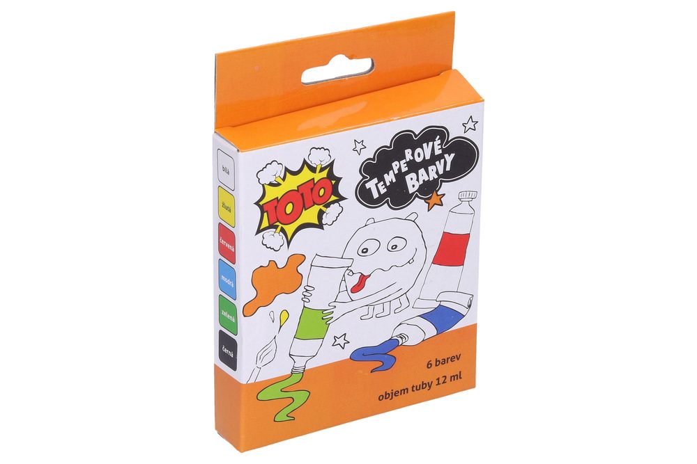 Temperové farby kov 6ks ​​- 12ml, TOTO, W881271