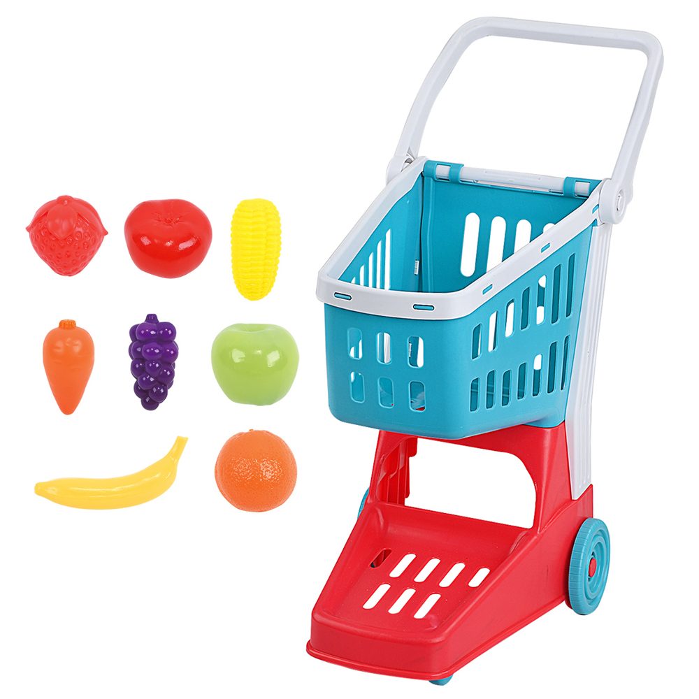 Levně Playgo Nákupní vozík s potravinami, PLAYGO, W051056