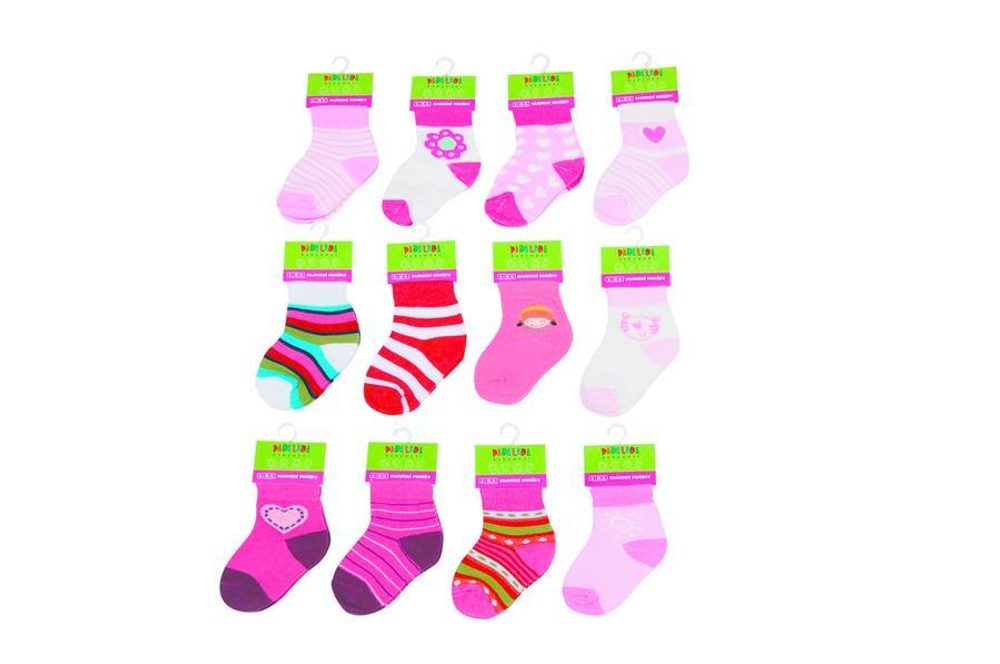 E-shop Dojčenské ponožky dievčenské (6 až 12m), Pidilidi, PD503, holka - 68/80 | 6-12m