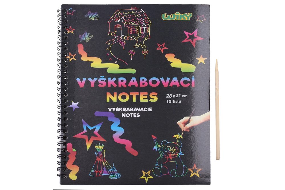 Vyškrabovací notes 28x21, 10listů, W010970