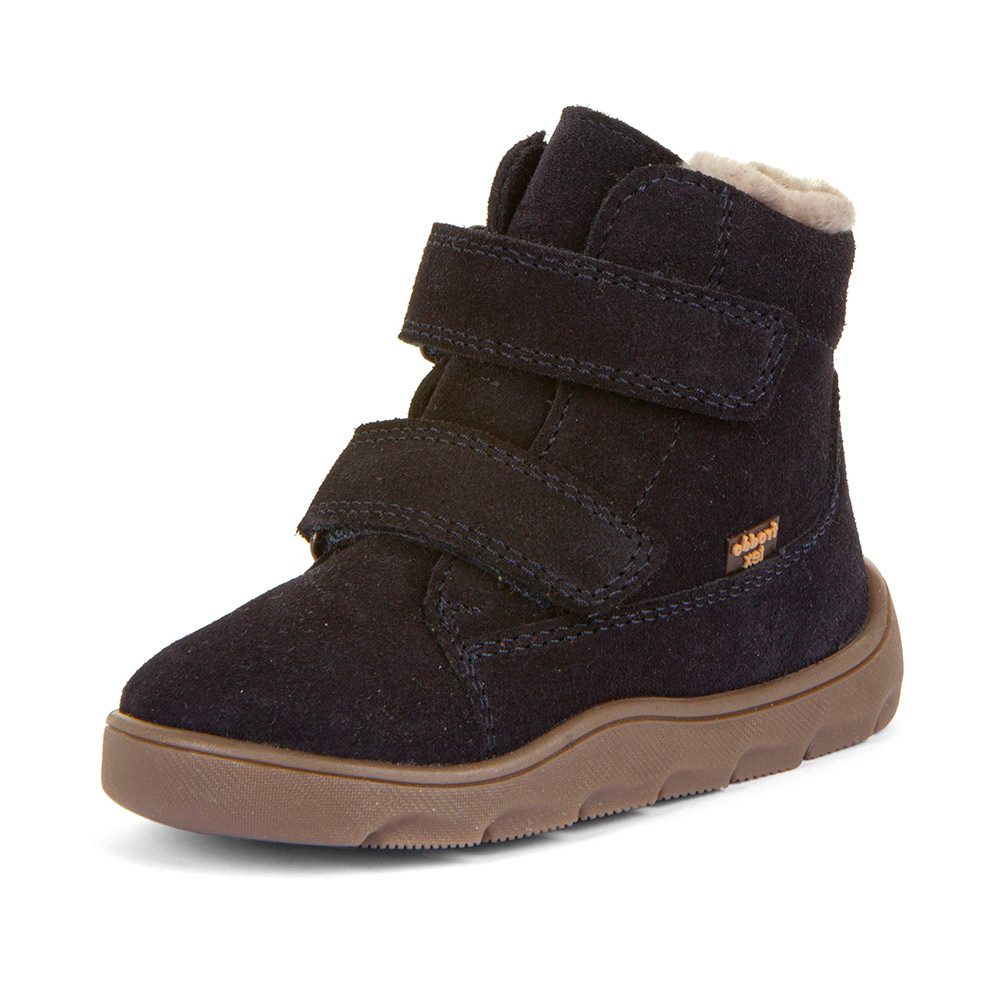 Levně Chlapecké zimní barefoot boty ZERU TEX FURRY Dark Blue Froddo G2110151 - 25
