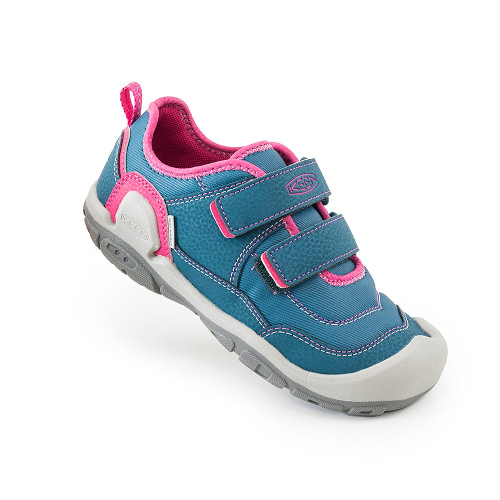 Levně sportovní celoroční obuv KNOTCH HOLLOW DS blue coral/pink peacock, Keen, 1025892/1025895 - 32/33