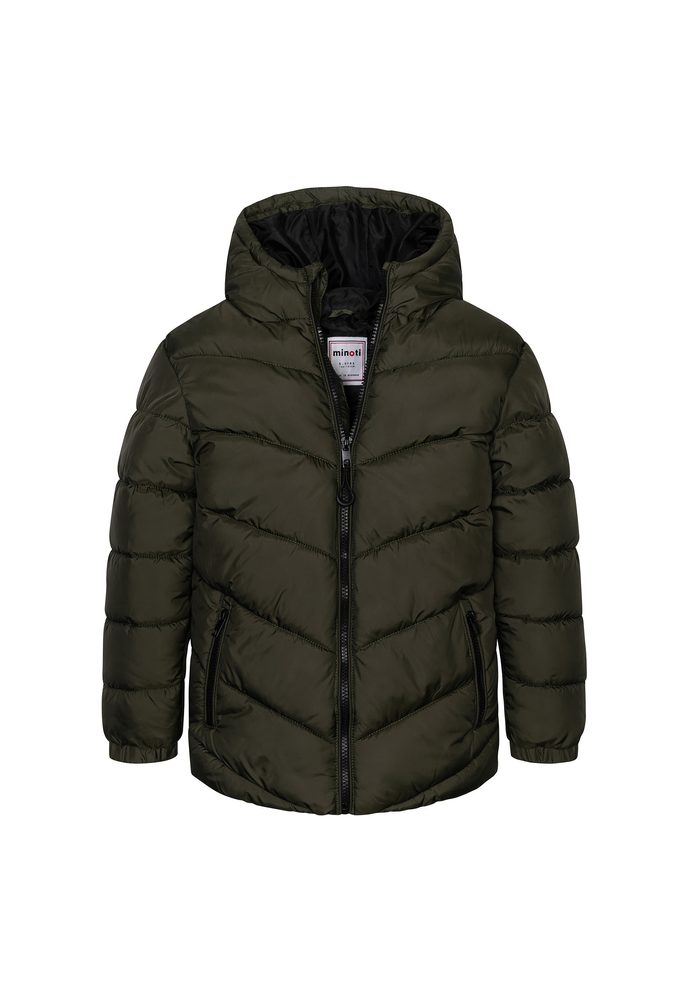Chlapčenský nylonový kabát Puffa, Minoti, 11COAT 16, khaki - 98/104 | 3/4let