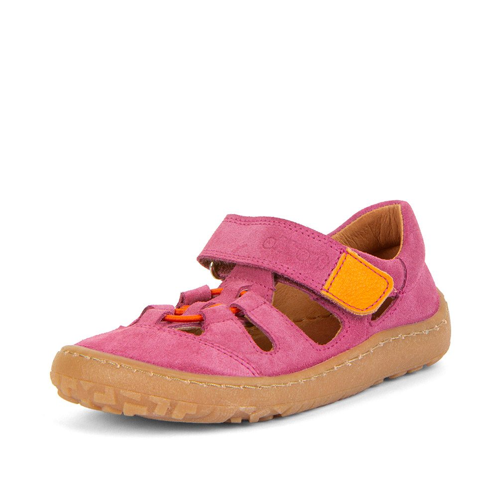 Levně Dívčí barefoot sandály ELASTIC Fuxia Froddo G3150262-12 fuxia - 24