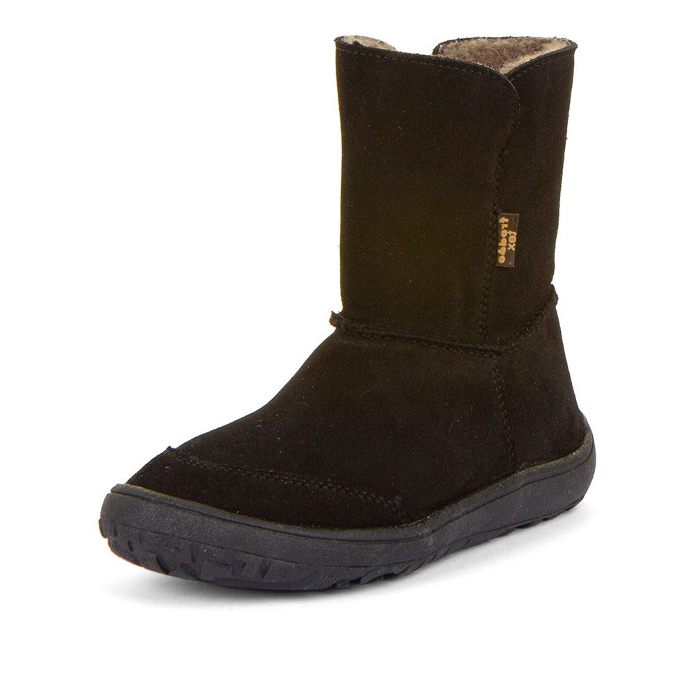 Levně Dětské zimní barefoot boty TEX SUEDE Black, Froddo, G3160238-4, černá - 25
