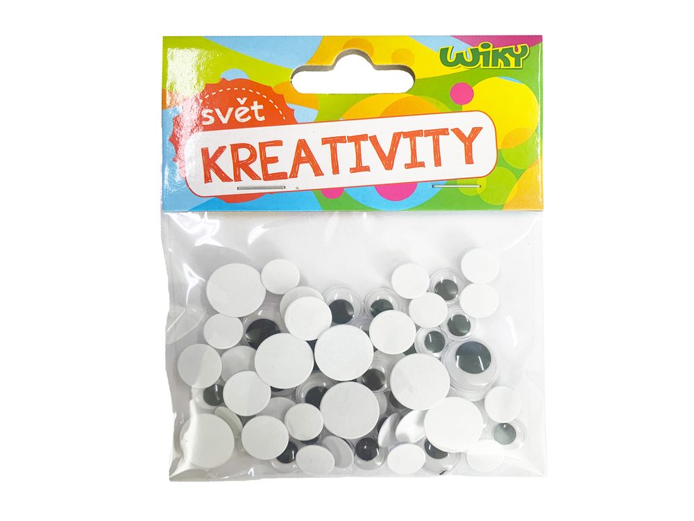 Oči pohyblivé mix veľkostí, 60ks, W011807
