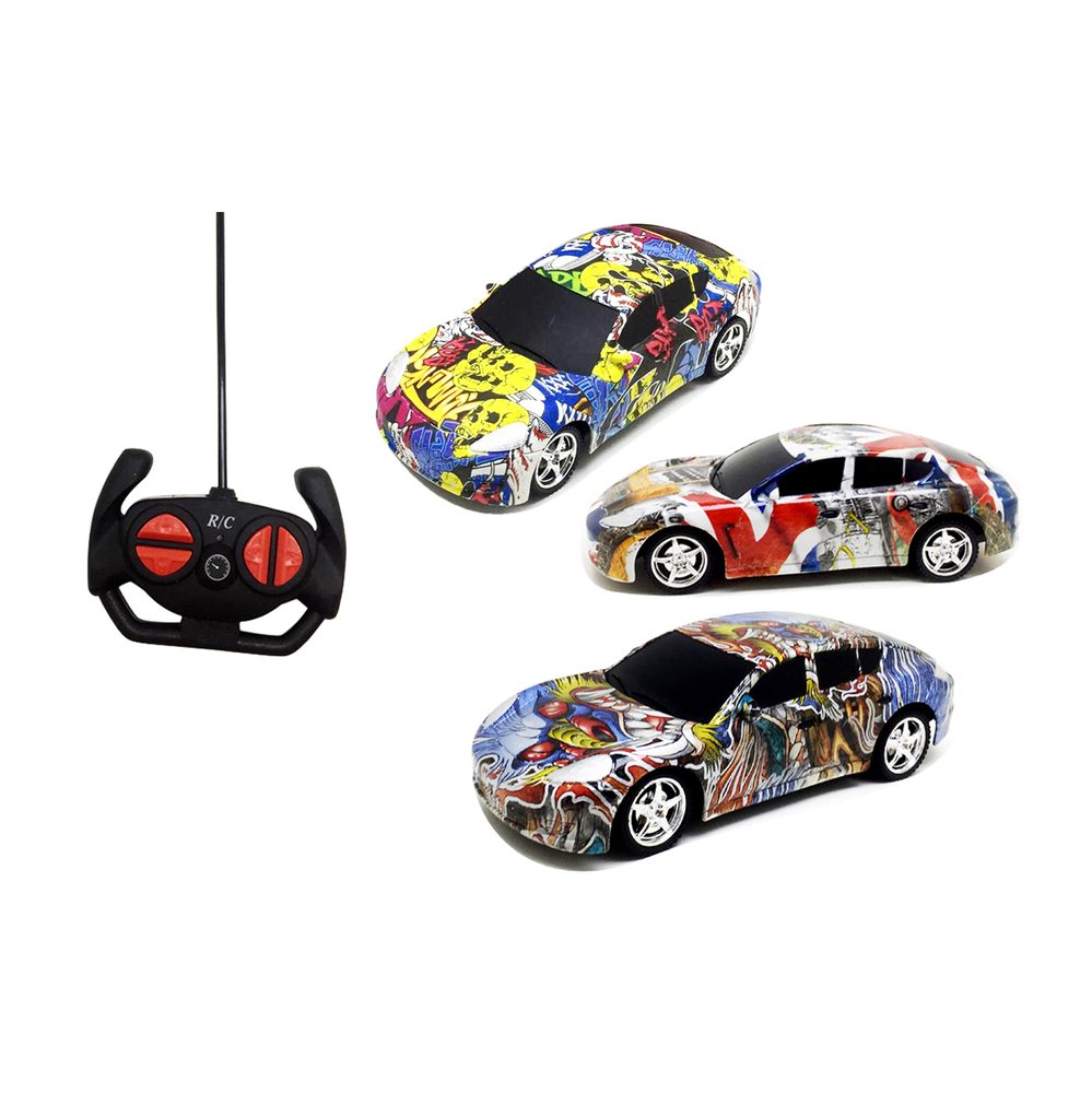 Levně Auto s graffiti RC 18 cm, Wiky RC, W001597