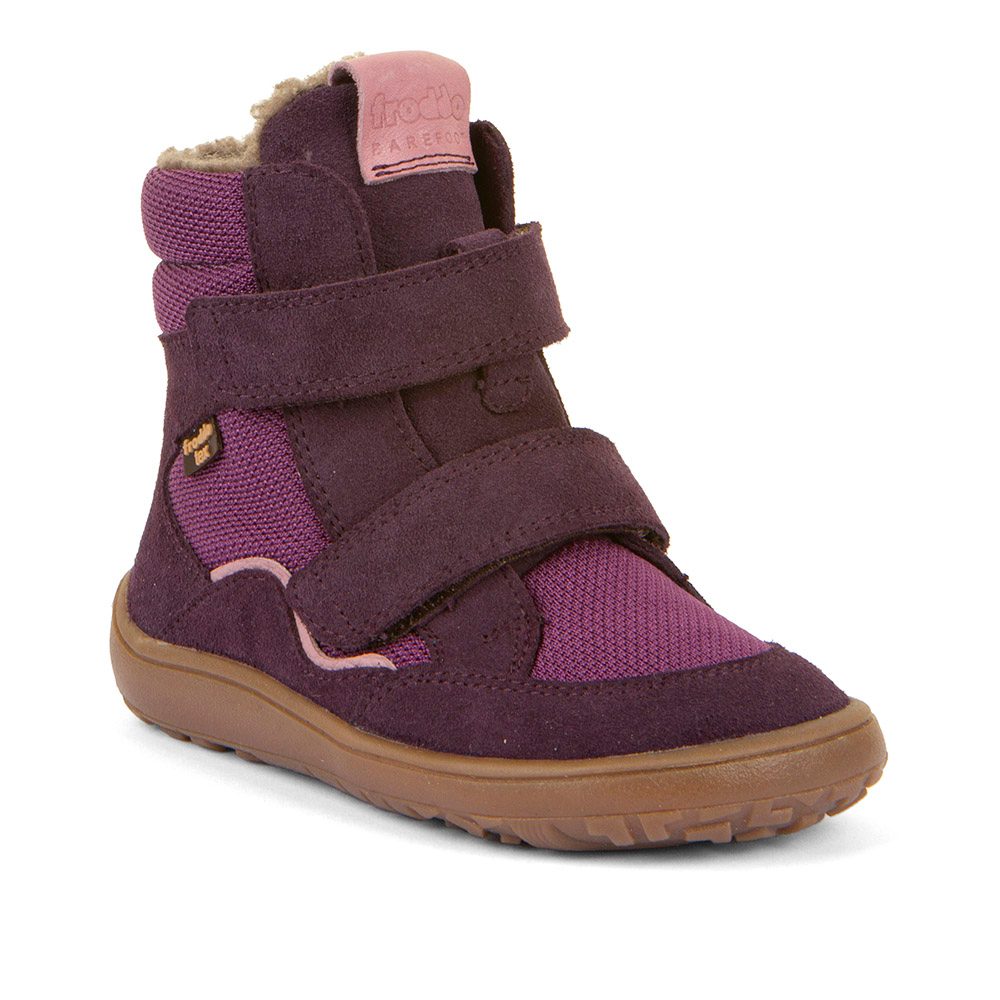 Dívčí zimní barefoot boty TEX WINTER Purple Froddo G3160247-7 - 26
