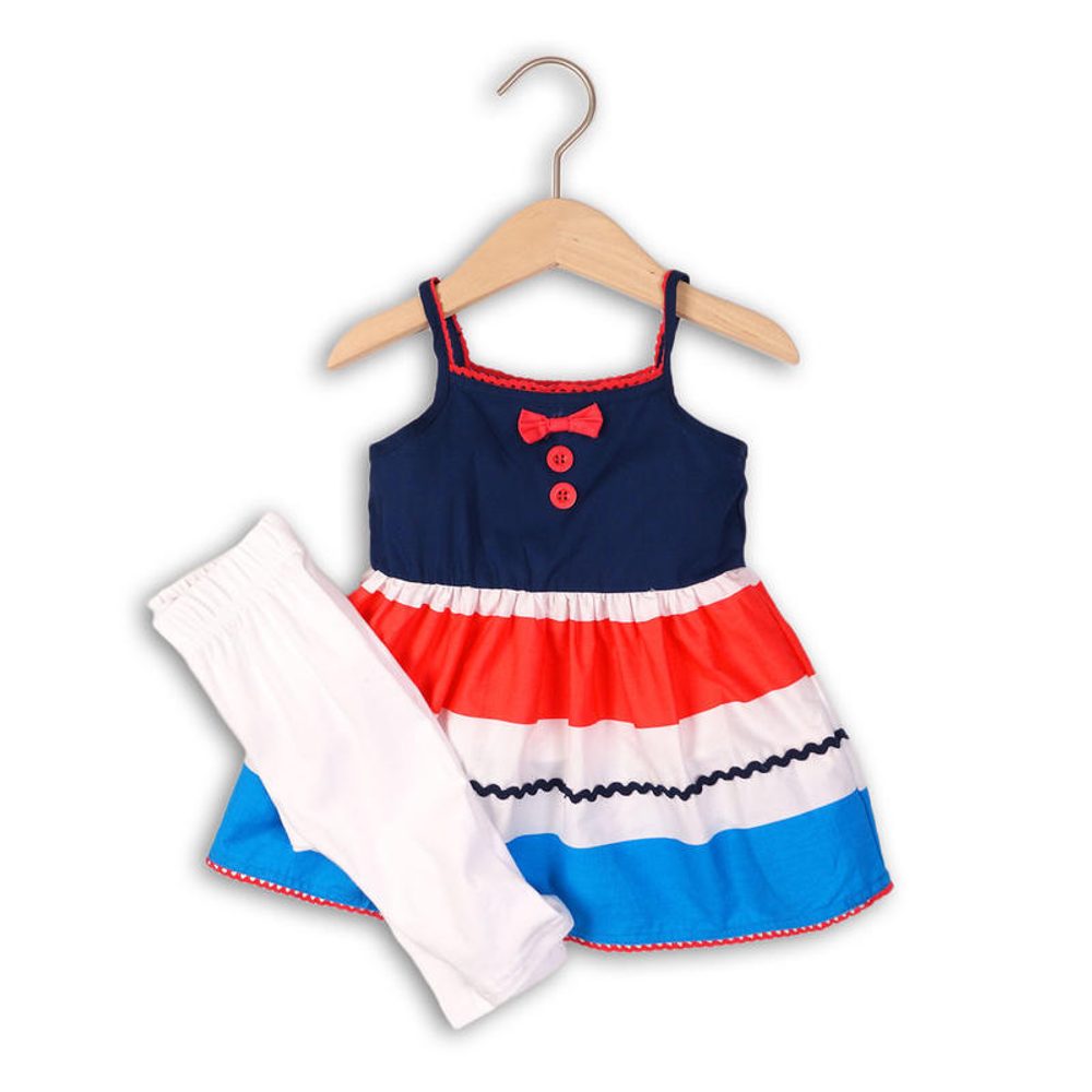 Dívčí set, legíny bavlněné a top, Minoti, CORAL 5, holka - 86/92 | 18-24m