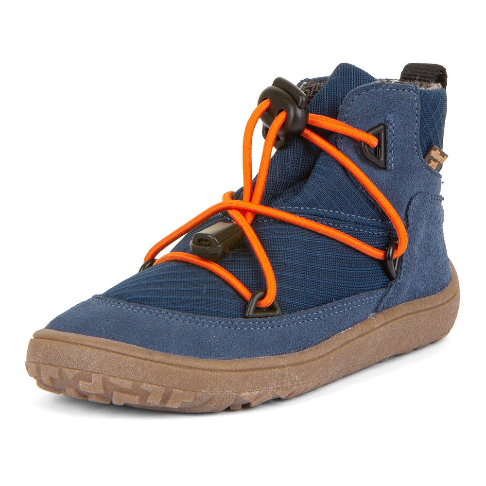 Levně Chlapecké celoroční barefoot boty TEX TRACK Denim Froddo G3110257-1 - světle modrá - 31