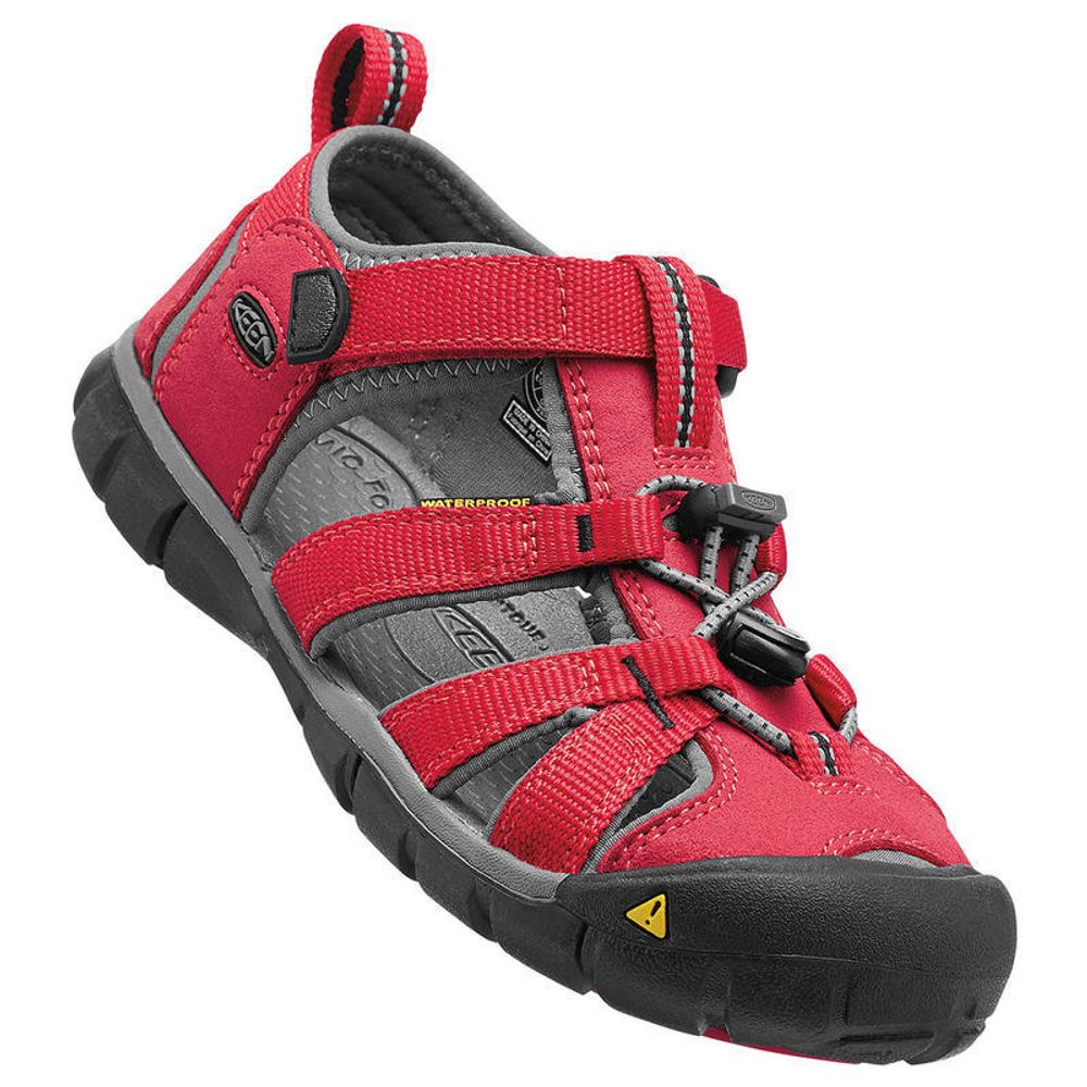 Levně Dětské sandály SEACAMP II C, racing red/gargoyle, Keen, 1014470, červená - 24