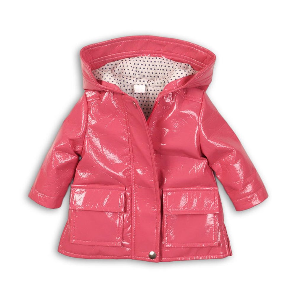 Kabát lányok vízálló eső, minoti, párizsi 7, rózsaszín - 80/86 | 12-18m