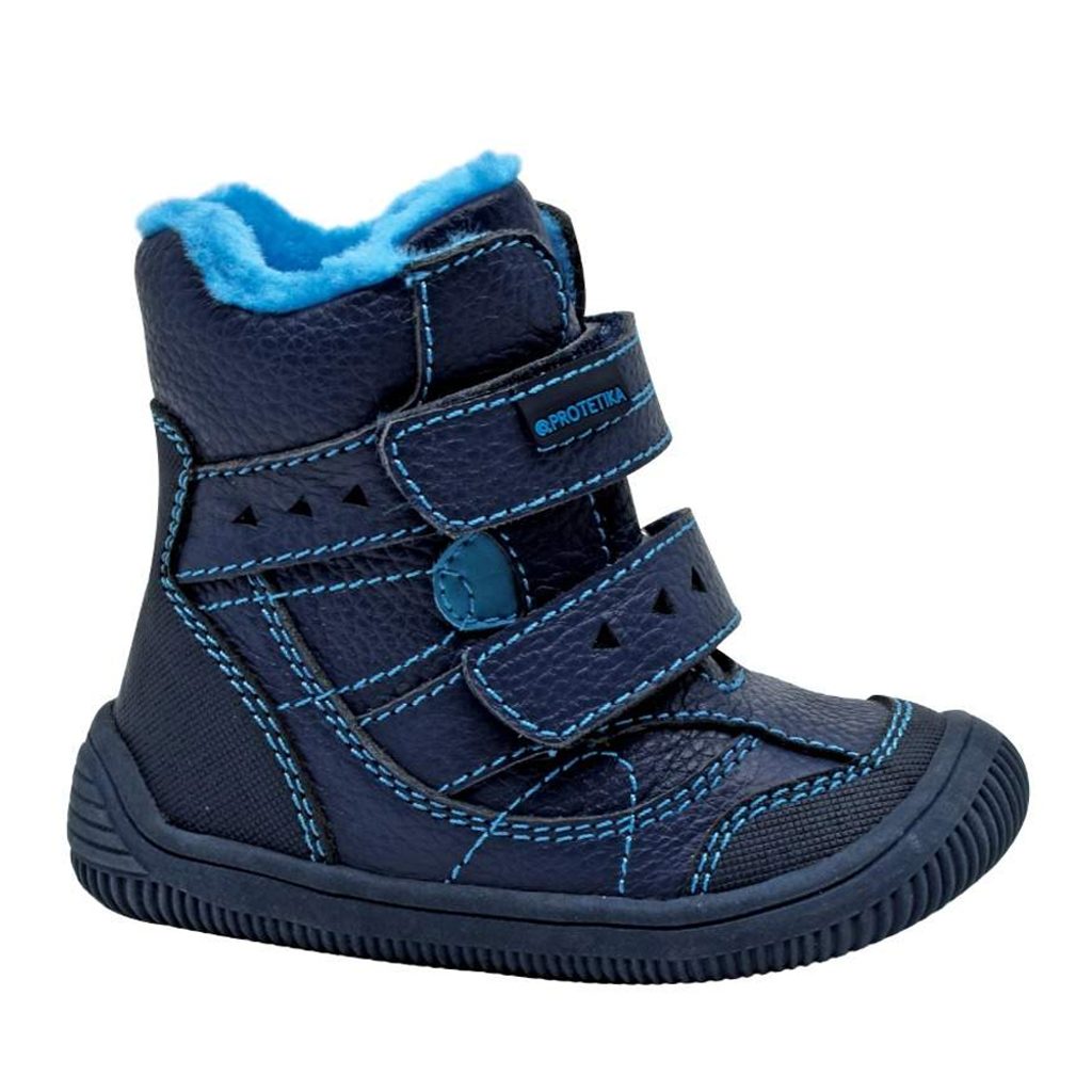 Chlapčenské zimné topánky Barefoot TOREN, protetika, modré - Pidilidi.sk