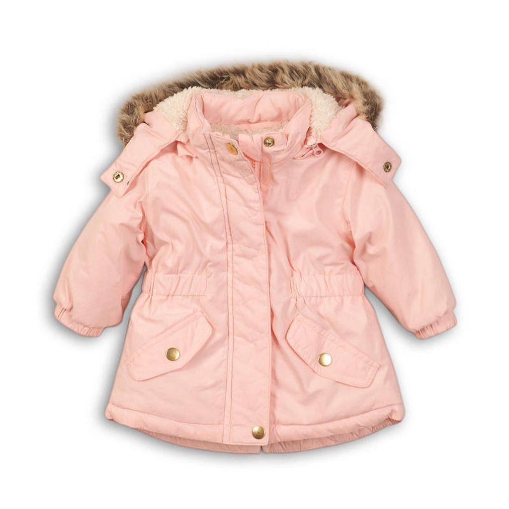 Téli baba kabát szőrös béléssel, minoti, 6. szabály, rózsaszín - Pidilidi.hu