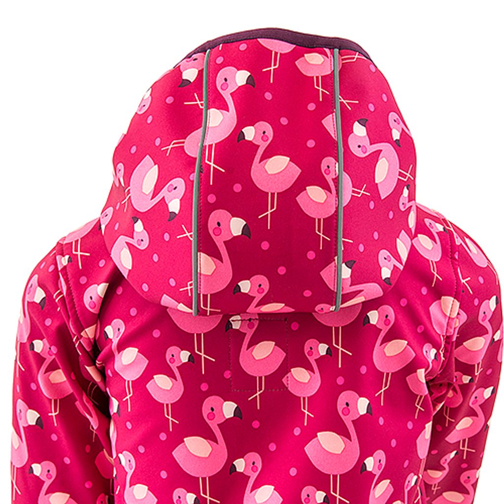 dívčí softshellová bunda s potiskem a pevnou kapucí, PiDiLiDi, PD1072-01,  holka - Pidilidi.cz
