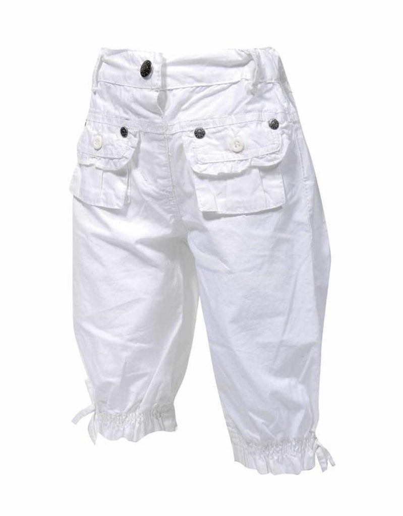 Kalhoty 3/4 dívčí, Pidilidi, PD852, bílá - Pidilidi.cz