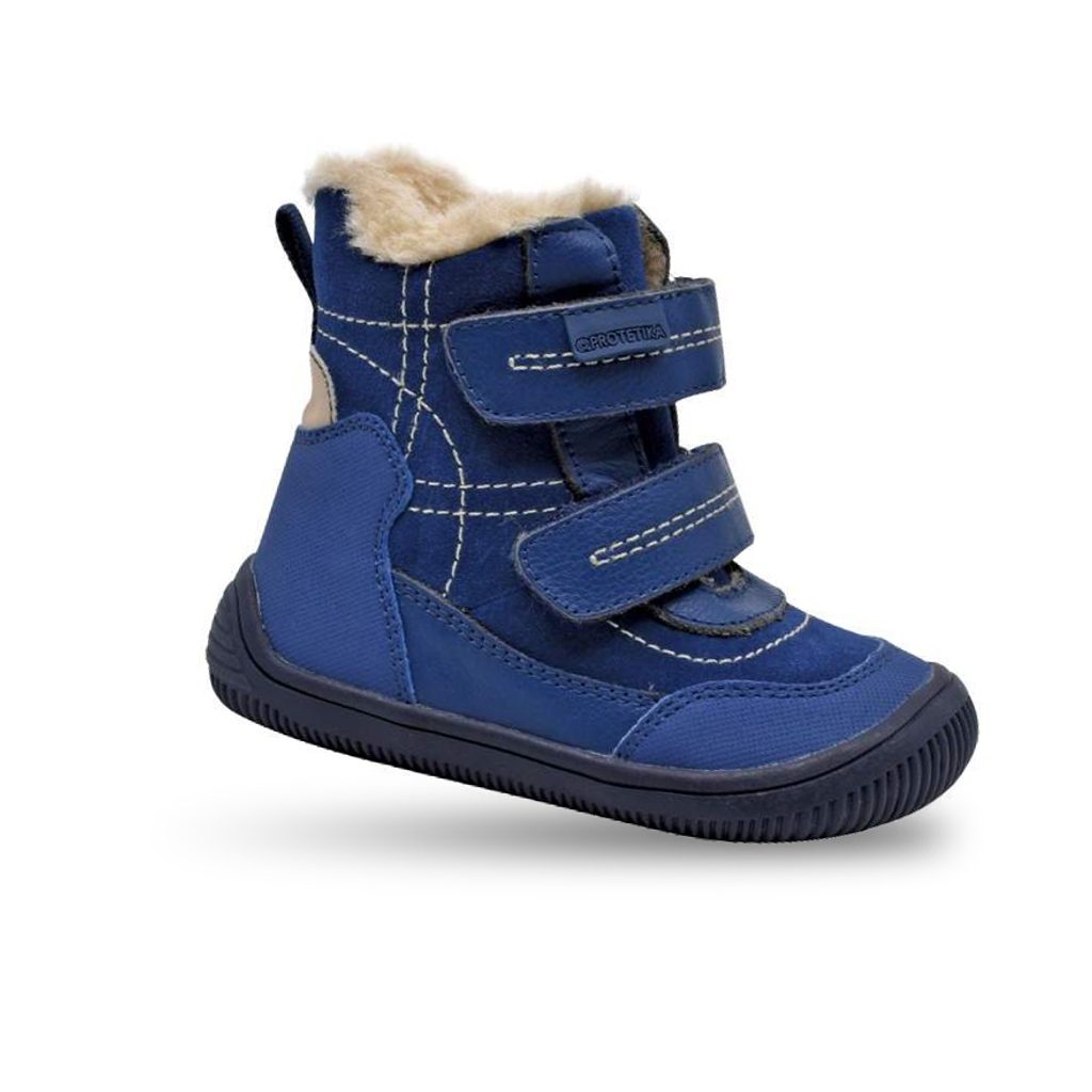 Chlapecké zimní boty Barefoot RAMOS BLUE, Protetika, modrá - Pidilidi.cz