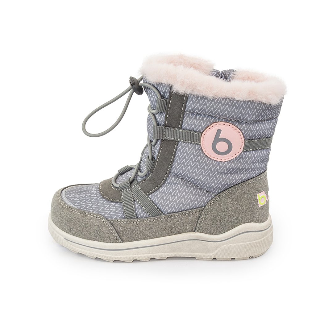 Dievčenské zimné topánky s kožušinou ICEFOX, sťahovacie, bočný zips, BUGGA,  B00170-03, ružová - Pidilidi.sk