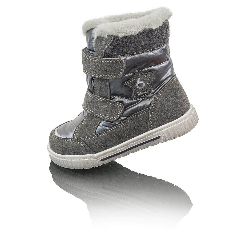Detské zimné topánky s kožušinou POLARFOX, 2 suché zipsy, BUGGA, B00172-10,  čierna - Pidilidi.sk