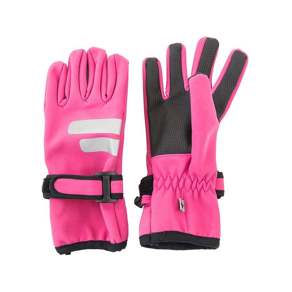 Dievčenské softshellové prstové rukavice, Pidilidi, PD1126-03, ružová -  Pidilidi.sk