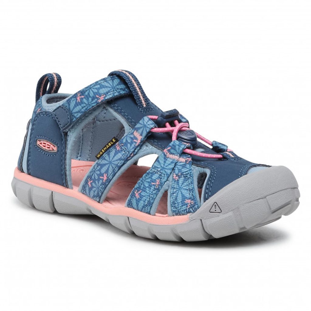 Detské sandále SEACAMP II CNX, REAL TEAL / STONE BLUE, keen,  1025153,1025138,1025107, modrá - Pidilidi.sk