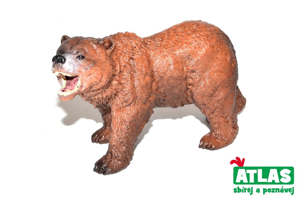 C - Figurka Medvěd Grizly 11cm, Atlas, W101845