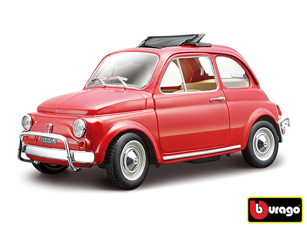 Bburago 1:24 Fiat 500L (1968) Red, W007306