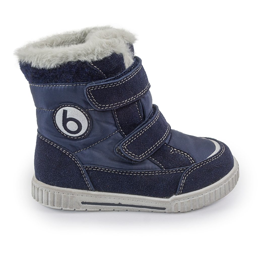 dětské zimní boty s kožíškem POLARFOX, 2 suché zipy, BUGGA, B00173-04,  modrá - Pidilidi.cz