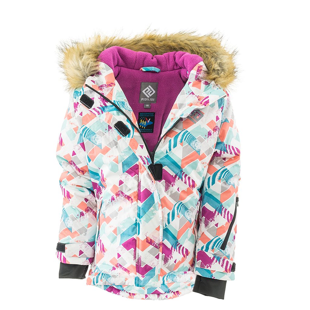 Zimná lyžiarska bunda pre dievčatá, Pidilidi, PD1098-03, ružová -  Pidilidi.sk