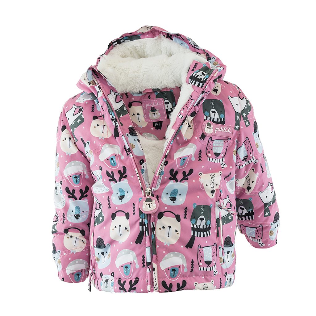 zimná dievčenská bunda s kožušinou, Pidilidi, PD1130, dievča - Pidilidi.sk