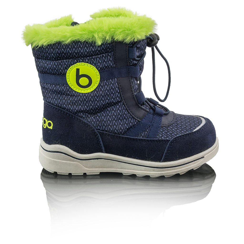 Fiú téli csizma szőrmével ICEFOX, húzható, oldalsó cipzárral, BUGGA,  B00170-04, kék - Pidilidi.hu