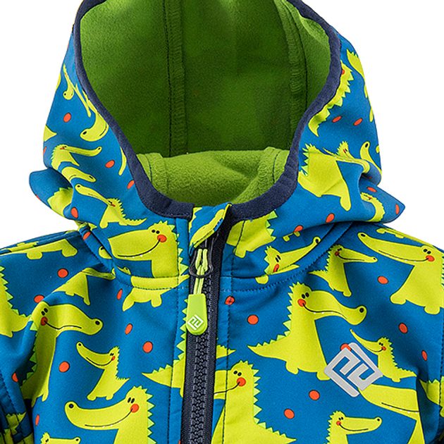 chlapecká softshellová bunda s potiskem a pevnou kapucí, PiDiLiDi,  PD1072-02, kluk - Pidilidi.cz