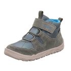 Pantofi barefoot băieți pentru tot anul WALDERI Green/Turquoise Superfit 1-000910-7000