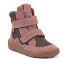 Dievčenské zimné barefoot topánky TEX WINTER Gray/Pink Froddo G3160247-13