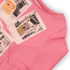 Póló lányok hosszú ujjú, minoti, GTP 2, rózsaszín