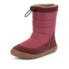 Cizme de iarnă barefoot pentru fete UP TEX SNOW WOOL Bordeaux G3160249-4