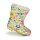 dívčí holínky PVC - potisk květiny, Pidilidi, PL0038-13, bílá