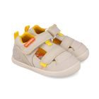 Sandale barefoot pentru copii LONA BASICA BEIGE Y AMARILLO Biomecanics 262191-C891