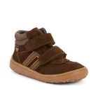 Gyerek egész éves bokaszárú barefoot cipő F-MOTION TEX DARK BROWN Froddo G3110285-3