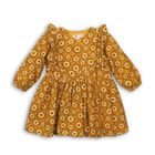 Rochiță din vâscoză pentru fetițe, Minoti, OWL 6, galben